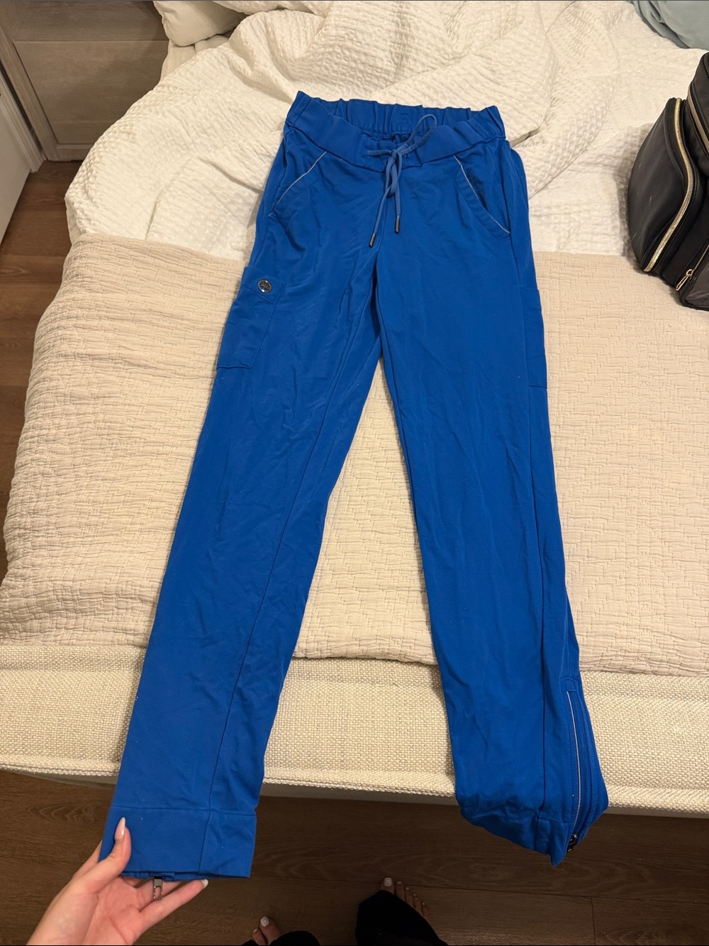 Royal blue healing hands ONYX Women's Drawstring Jogger Pants